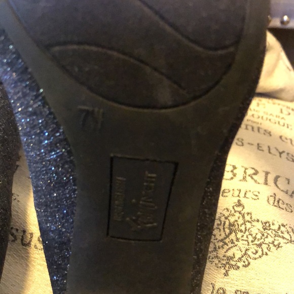Fioni Night Black Sparkle heels- New without tags. Size 7W wide - Picture 4 of 6